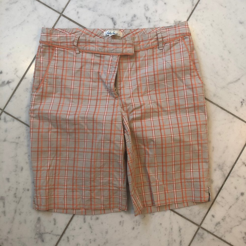 Orange and Tan Cargo Shorts